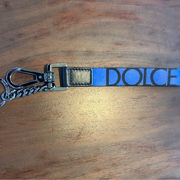 Other - Dolce Blue Logo Keychain Strap